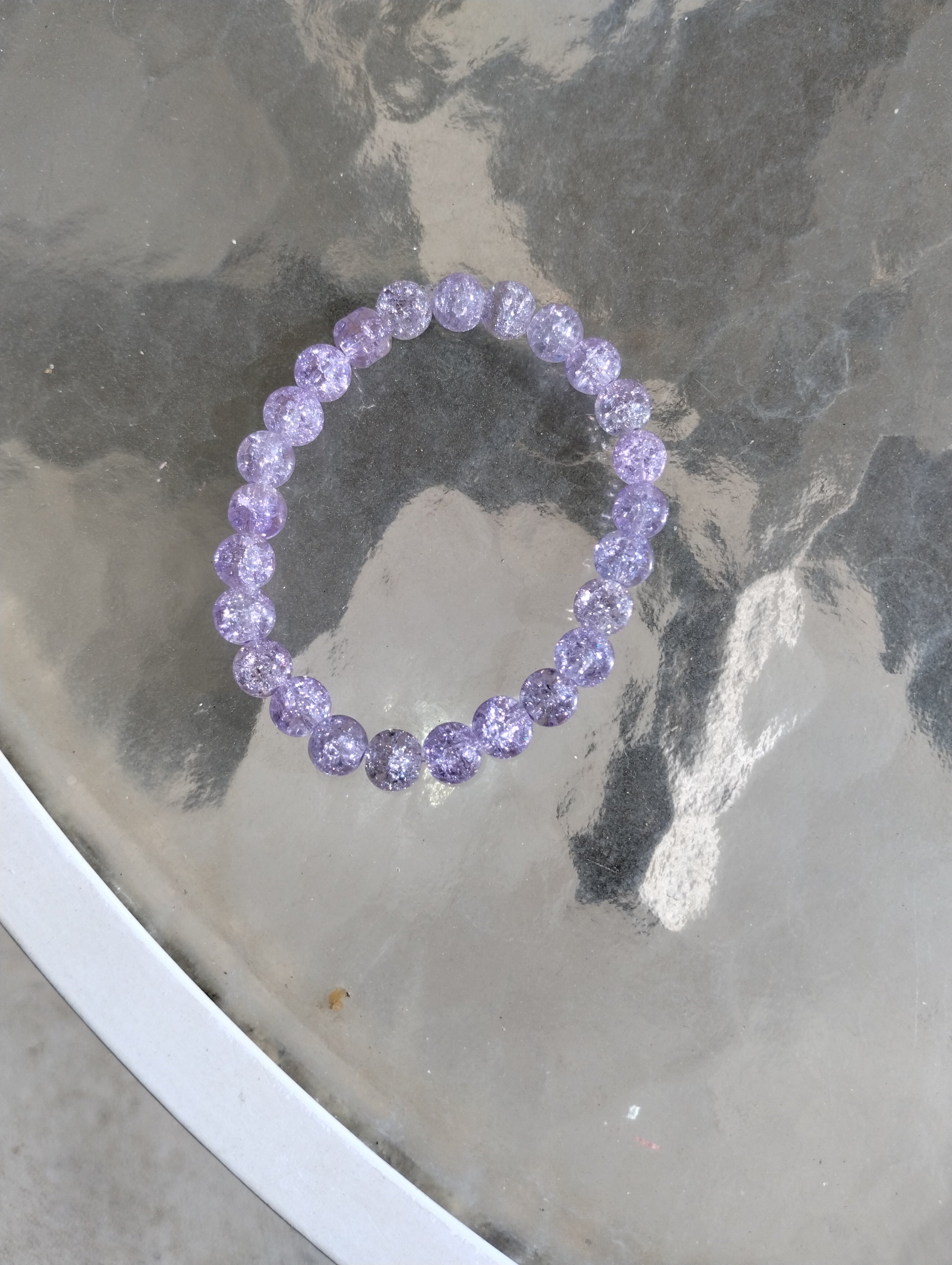 Light Purple Glass Bracelet