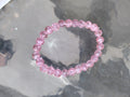 Light Pink Glass Crackle Bracelet